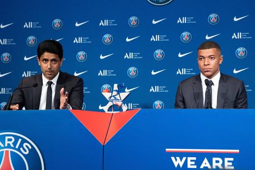 Nasser Al-Khelaifi și Kylian Mbappe, foto: Imago Images