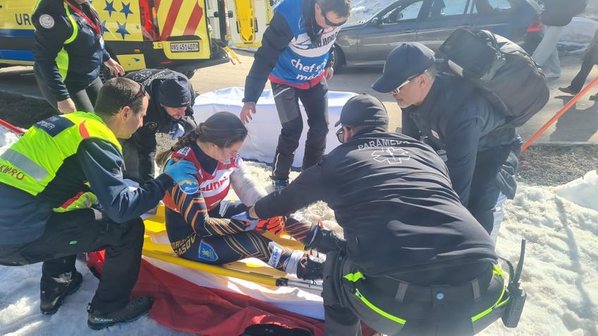 Ania Monica Caill s-a accidentat în timpul unui antrenament, foto: facebook Ania Monica Caill
