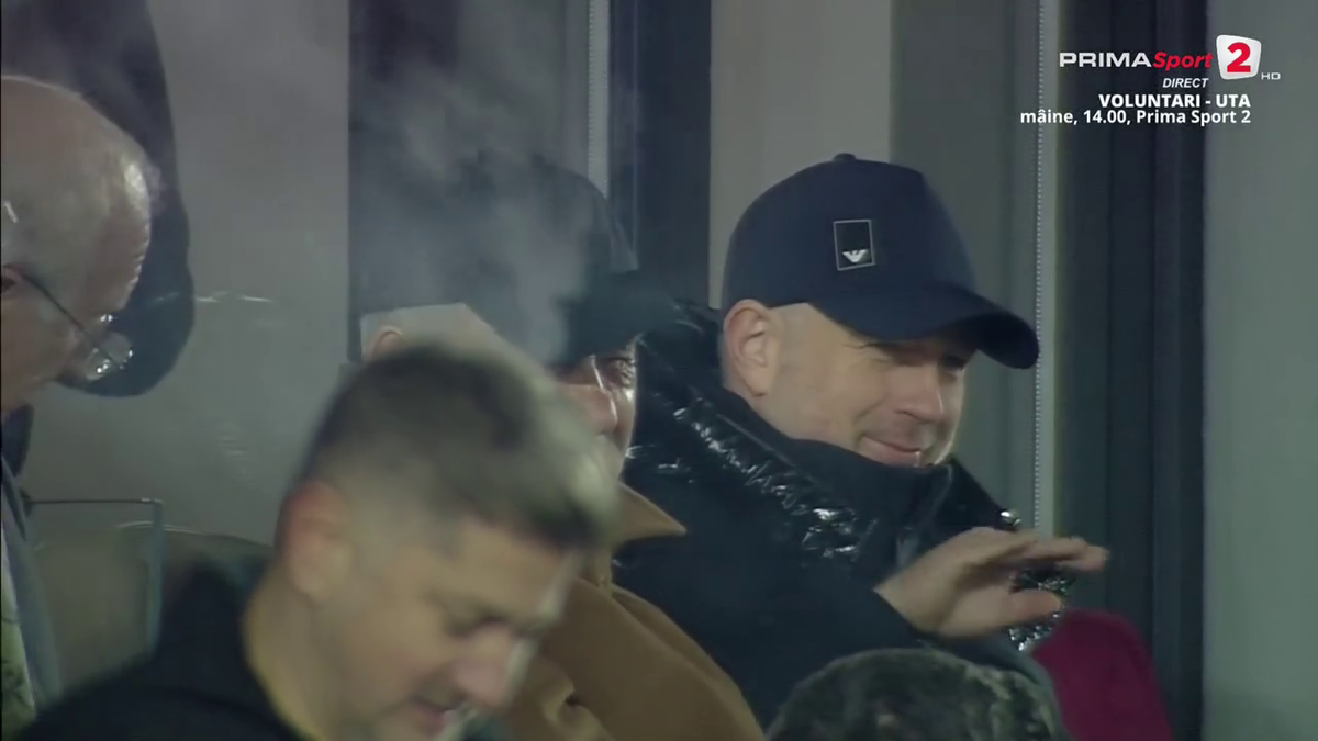 FOTO Edi Iordănescu după golul lui Albion Rrahmani în Rapid - Hermannstadt