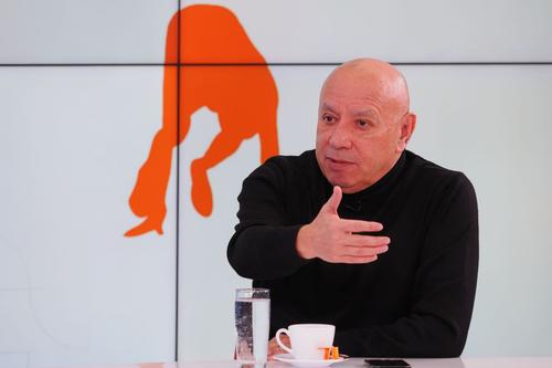 Aurel Țicleanu, în studioul Gazetei Sporturilor / foto: Ionuț Iordache (GSP)
