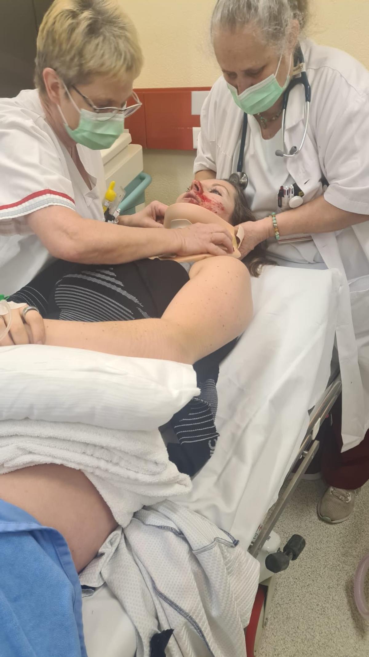 Ania Monica Caill s-a accidentat în timpul unui antrenament