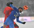 Gele în Gloria Buzău - FCSB, disputat pe ninsoare, foto: Cristi Preda / GSP // 16.02.2025