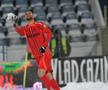Daniel Bîrligea în Gloria Buzău - FCSB, disputat pe ninsoare, foto: Cristi Preda / GSP // 16.02.2025