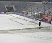 Imagini cu zăpada de la Buzău, înaintea meciului Gloria - FCSB / FOTO: Eduard Apostol (GSP.ro)
