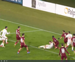Andrei Chivulete anulează penalty-ul dictat pentru Hermannstadt // foto: capturi Prima Sport