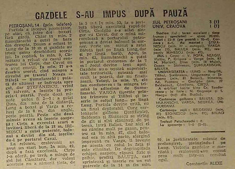 A vândut Craiova Maxima lui Dinamo titlul din 1983? Mărturia care zguduie Bănia: „Știam de la generalul Diaconescu tot ce se va întâmpla” + „Doar nu se lăsa Dinamo pe ultima etapă!”