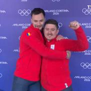 Mihai Cristian Tentea și George Iordache, bobul României la Jocurile Olimpice / FOTO: Capturi TVR Sport