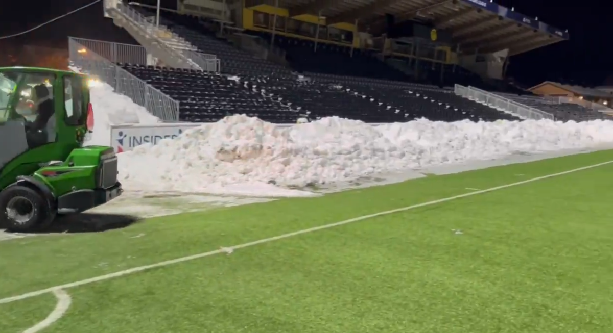Stadionul lui Bodo/Glimt, cu două zile înainte de meciul cu Inter
