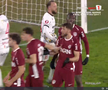 Andrei Chivulete anulează penalty-ul dictat pentru Hermannstadt // foto: capturi Prima Sport