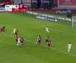 Penalty ratat în Hermannstadt - CFR Cluj. Foto: captură Prima Sport 1