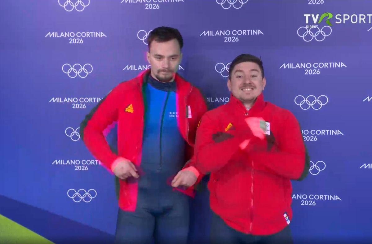 Mihai Tentea și George Iordache, manșă a doua senzațională în proba de bob-2 la Milano Cortina! » Românii sunt pe 5 la mijlocul concursului
