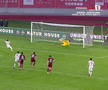Penalty ratat în Hermannstadt - CFR Cluj. Foto: captură Prima Sport 1