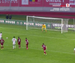 Penalty ratat în Hermannstadt - CFR Cluj. Foto: captură Prima Sport 1