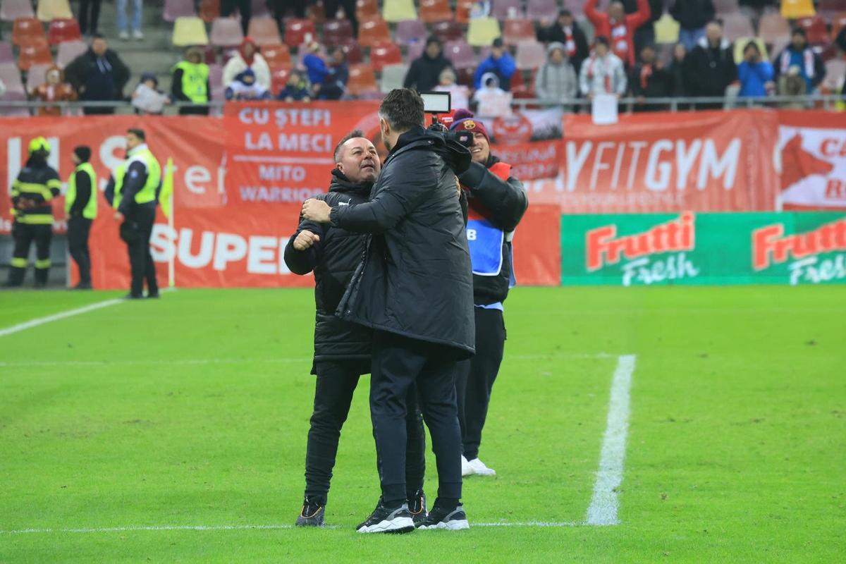 Imagini de la finalul meciului dintre Dinamo și Unirea Slobozia