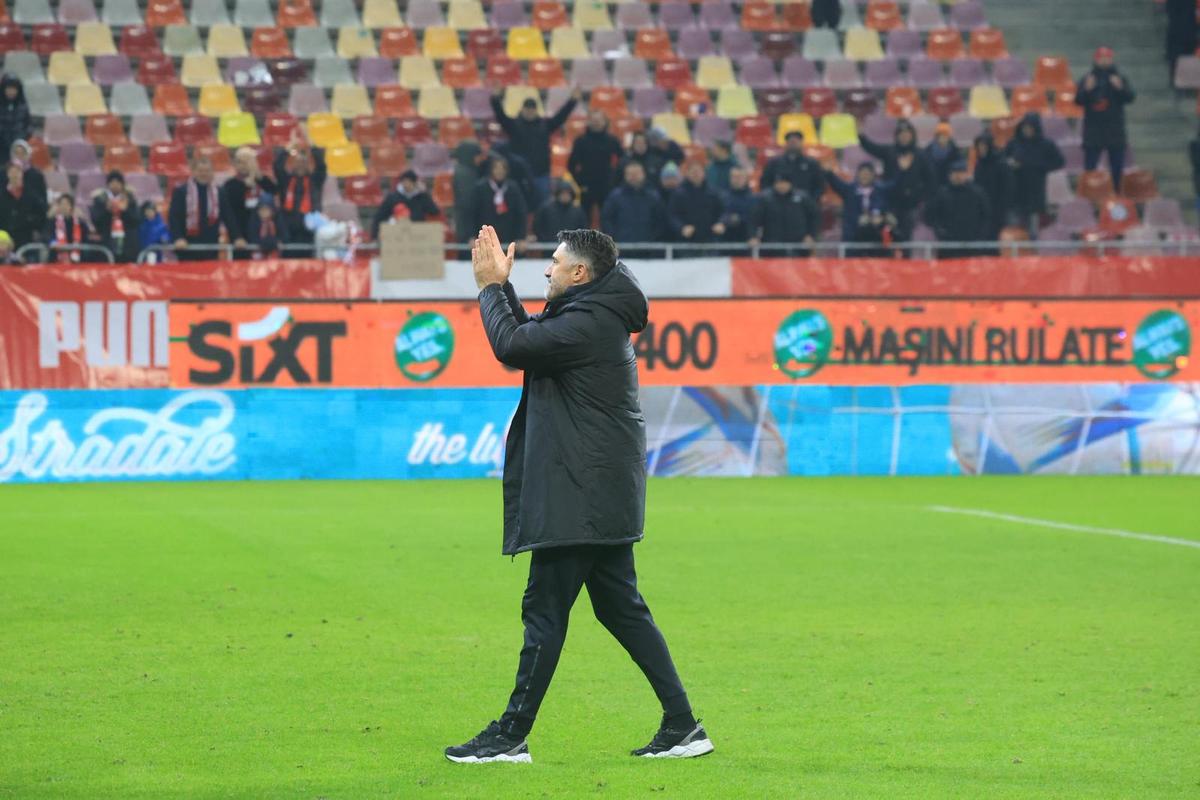 Imagini de la finalul meciului dintre Dinamo și Unirea Slobozia