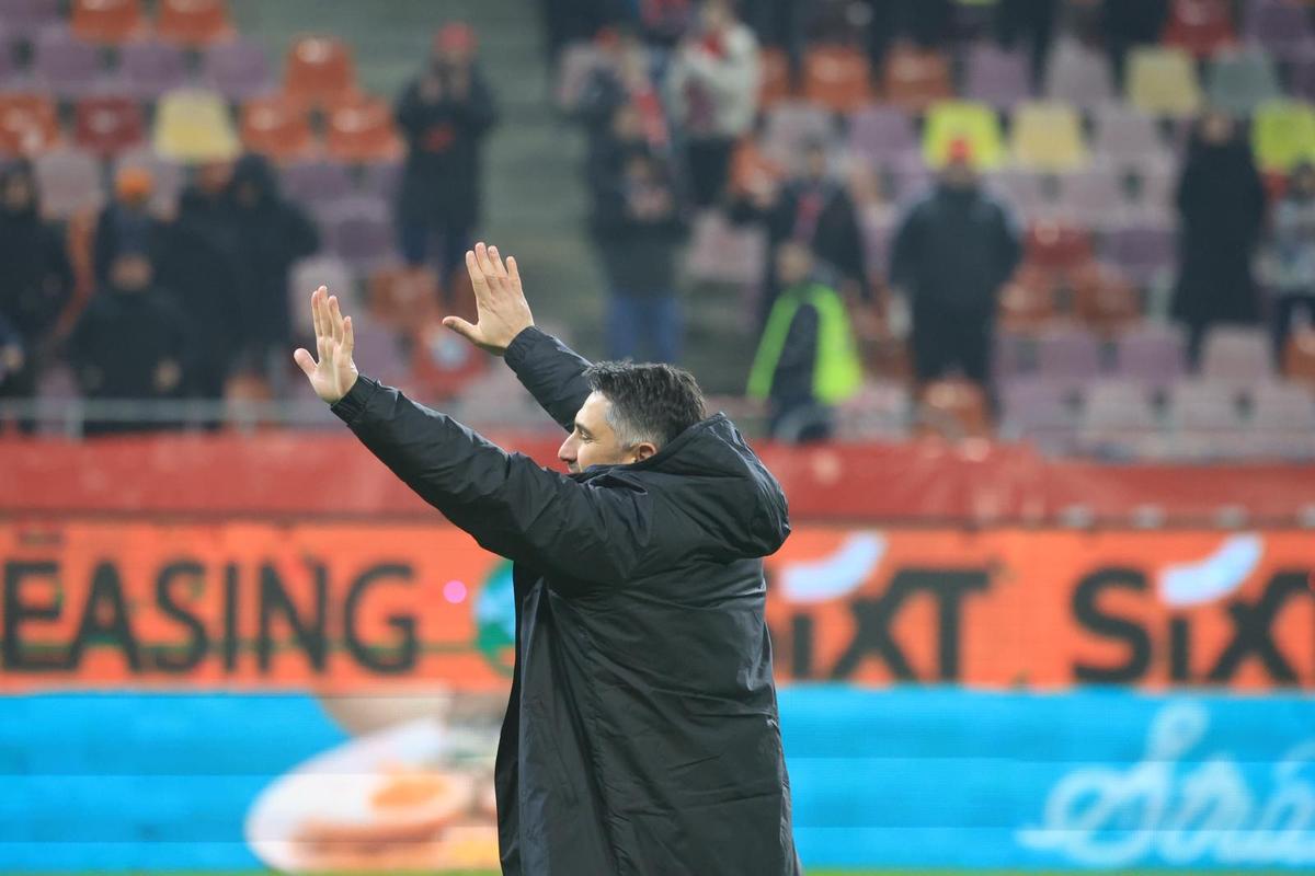 Imagini de la finalul meciului dintre Dinamo și Unirea Slobozia