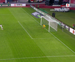Penalty ratat în Hermannstadt - CFR Cluj. Foto: captură Prima Sport 1