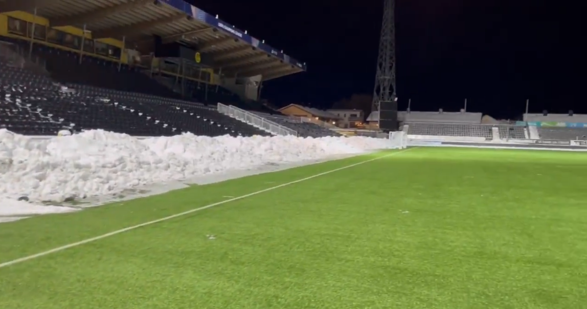 Stadionul lui Bodo/Glimt, cu două zile înainte de meciul cu Inter