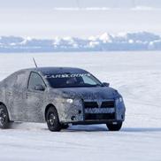 Dacia Sandero, care va apărea în 2021, testat pe zăpadă