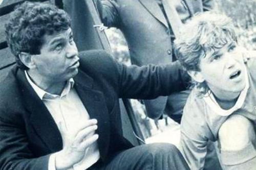 Mircea Lucescu și Florin Răducioiu, la finalul anilor '80