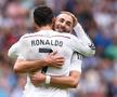 Cristiano Ronaldo și Karim Benzema, pe vremea când erau colegi la Real Madrid (foto: Guliver/Getty Images)