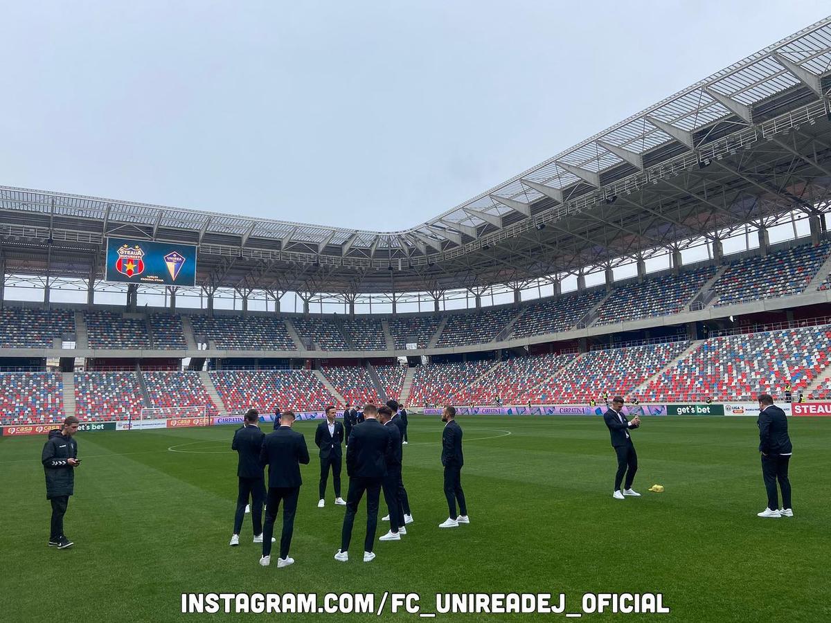 Unirea Dej, în Ghencea, înaintea meciului cu Steaua
