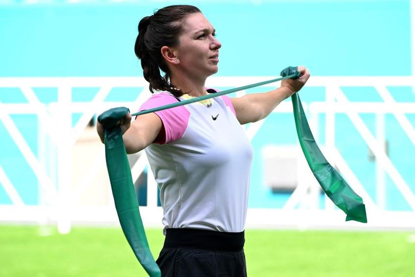 Simona Halep, antrenament la Miami Foto: Imago