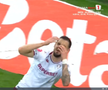 Rapid a cerut penalty în prima repriză a derby-ului cu FCSB, foto: captură Prima Sport