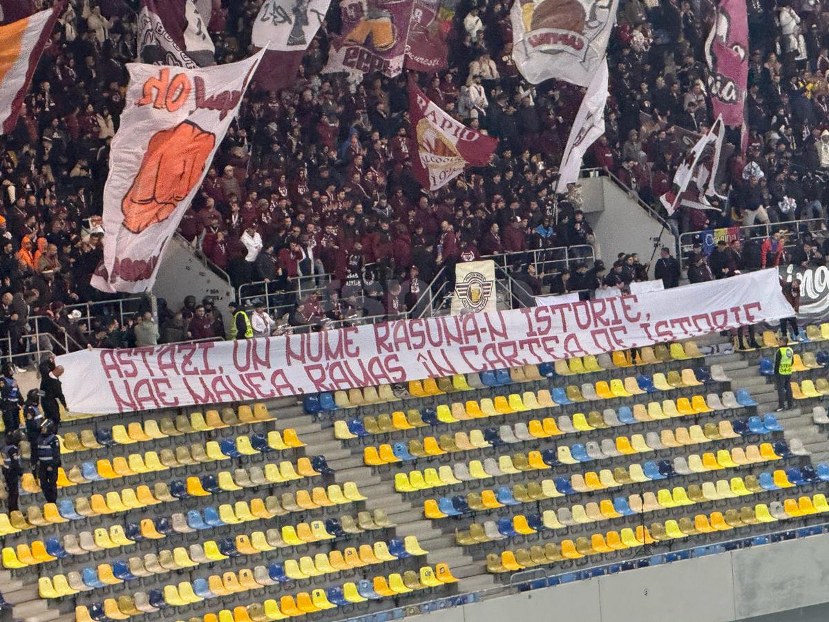 Toate mesajele galeriilor din FCSB - Rapid » Ironii tăioase și 4 bannere INTERZISE de Jandarmerie: „Nu reușiți în veci”