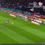 Rapid a cerut penalty în prima repriză a derby-ului cu FCSB, foto: captură Prima Sport