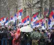 Imagini NEMAIVĂZUTE de la Belgrad: cel mai mare protest din istoria țării » Sute de mii de oameni pe străzi! Djokovic, printre sportivii care au susținut demersul