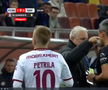 Rapid a cerut penalty în prima repriză a derby-ului cu FCSB, foto: captură Prima Sport