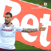 Rapid a cerut penalty în prima repriză a derby-ului cu FCSB, foto: captură Prima Sport
