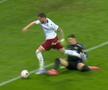 Rapid a cerut penalty în prima repriză a derby-ului cu FCSB, foto: captură Digi Sport