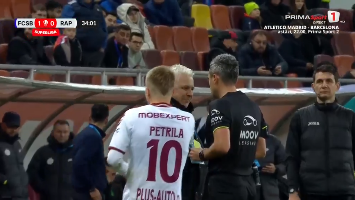 Faza din Rapid - FCSB care l-a făcut pe Marius Șumudică să ceară disperat intervenția VAR » Primul verdict al specialistului