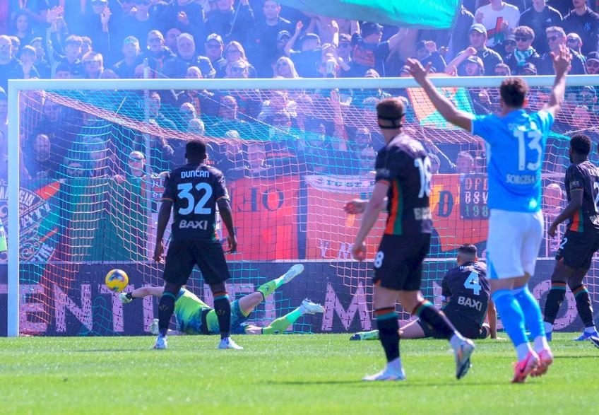 Ionuț Radu, în Venezia - Napoli 0-0.