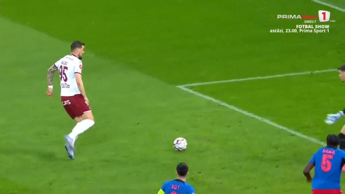 Faza din Rapid - FCSB care l-a făcut pe Marius Șumudică să ceară disperat intervenția VAR » Primul verdict al specialistului