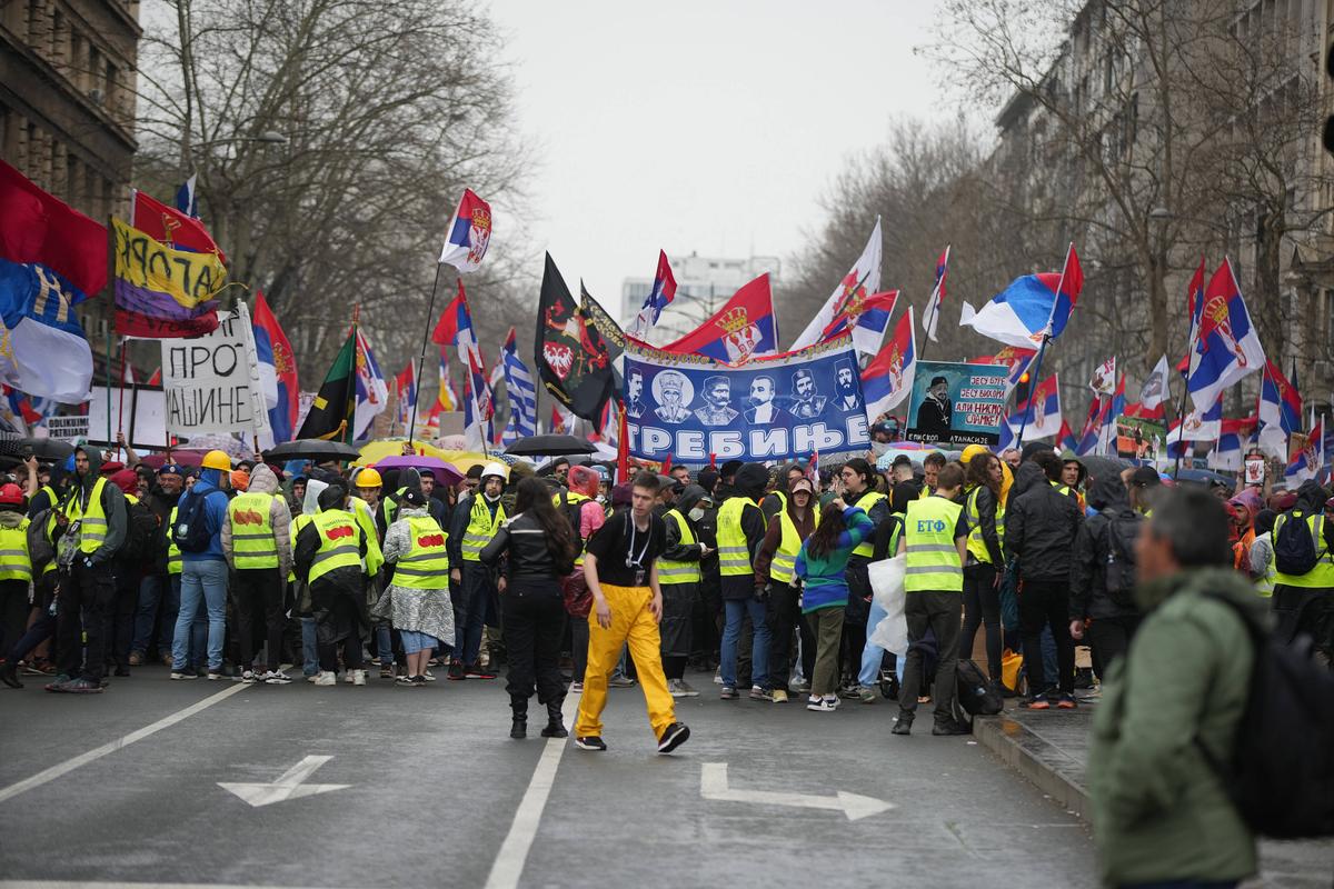 Protest în Serbia, 15 martie 2025