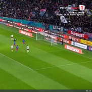 Rapid a cerut penalty în prima repriză a derby-ului cu FCSB, foto: captură Prima Sport