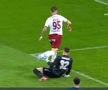 Rapid a cerut penalty în prima repriză a derby-ului cu FCSB, foto: captură Prima Sport