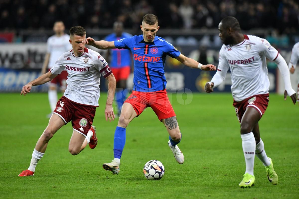 FCSB - Rapid, în etapa 1 din play-off 2024-2025: imagini din meci