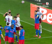 Rapid a cerut penalty în prima repriză a derby-ului cu FCSB, foto: captură Prima Sport