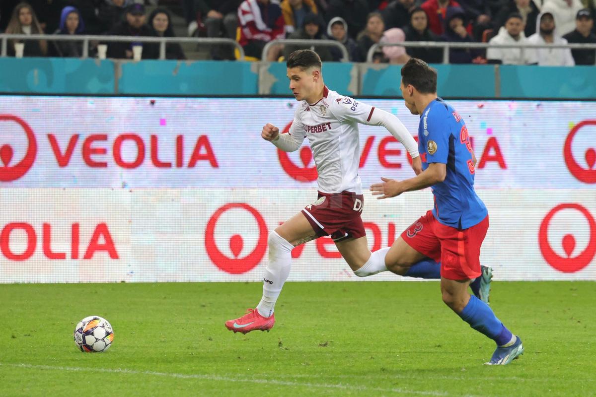 FCSB - Rapid, în etapa 1 din play-off 2024-2025: imagini din meci