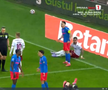 Rapid a cerut penalty în prima repriză a derby-ului cu FCSB, foto: captură Prima Sport