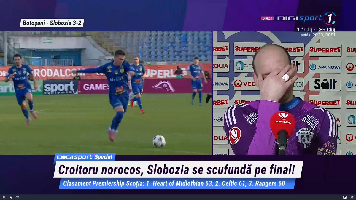 Denis Rusu, în lacrimi după Botoșani - Slobozia