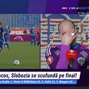 Denis Rusu, în lacrimi după Botoșani - Slobozia // FOTO: captură @Digi Sport