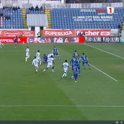 Mykola Kovtalyuk, cartonaș roșu în FC Botoșani - Unirea Slobozia // FOTO: captură Prima Sport