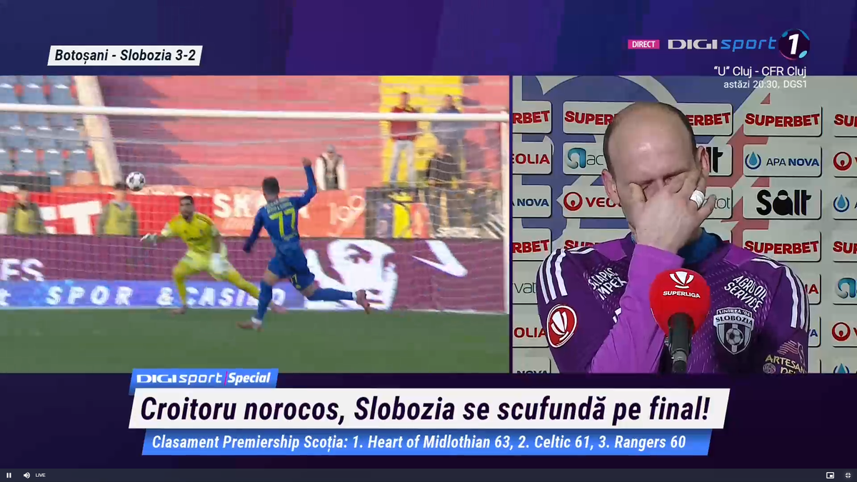 Denis Rusu, în lacrimi după Botoșani - Slobozia