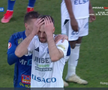 Mykola Kovtalyuk, cartonaș roșu în FC Botoșani - Unirea Slobozia // FOTO: captură Prima Sport