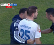 Mykola Kovtalyuk, cartonaș roșu în FC Botoșani - Unirea Slobozia // FOTO: captură Prima Sport